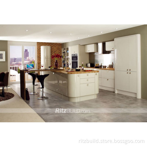 Kitchen Cabinet ,High Gloss Lacquer Finish Modular Kitchen Furniture